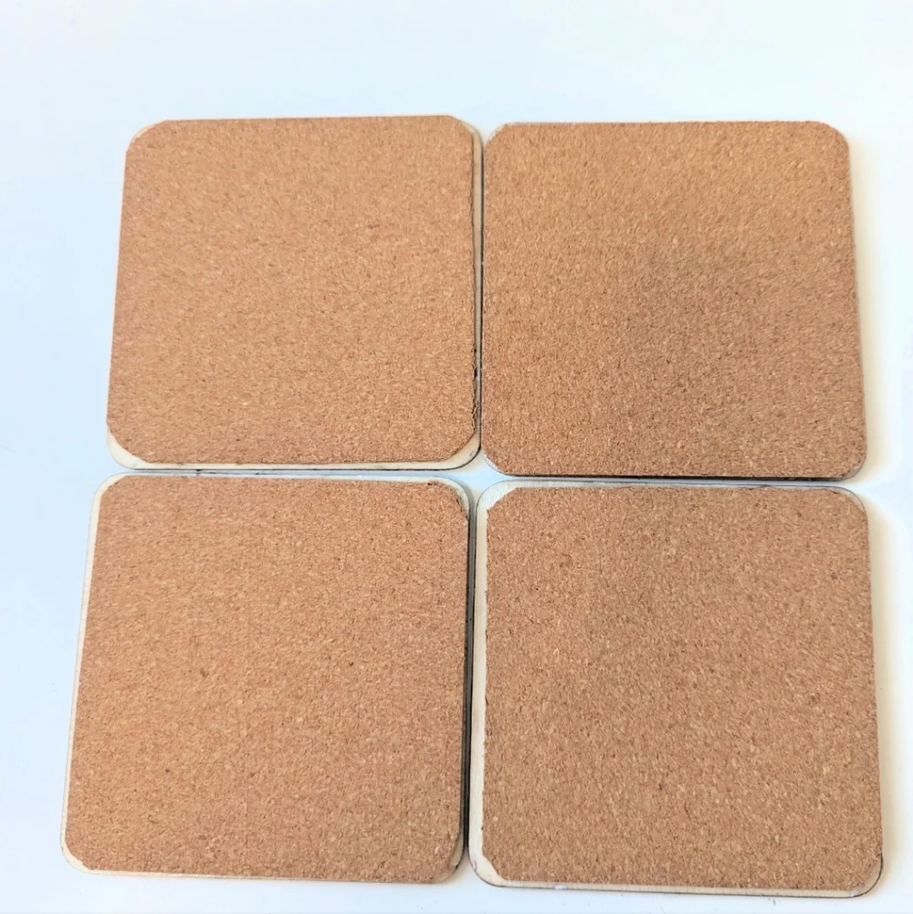 Set Of 4 Handmade Coasters Preppy Coastal Hostess Entertaining Cottage